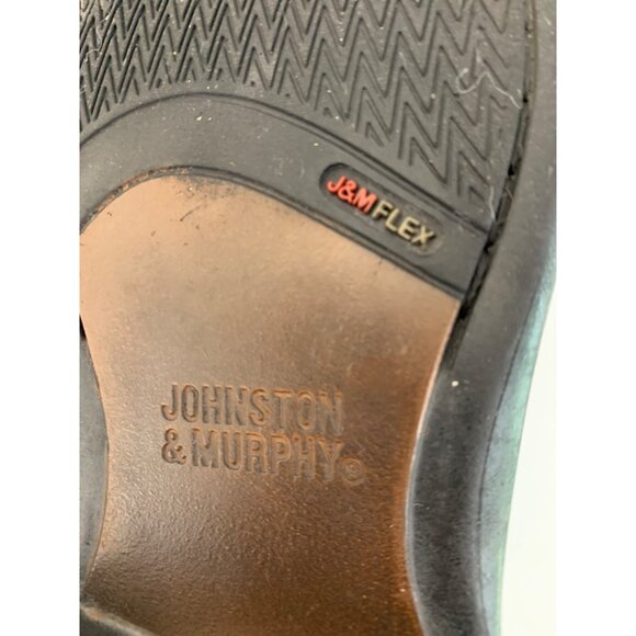 Johnston & Murphy Men\'s Tilden Leather Dress Shoes Size 8.5M J&M Flex 7441 Black